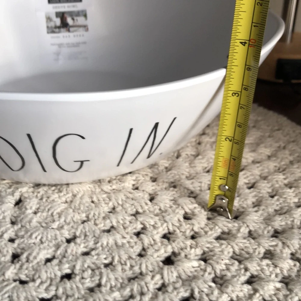 Rae Dunn White 'DIG IN' Melamine Serving Bowl